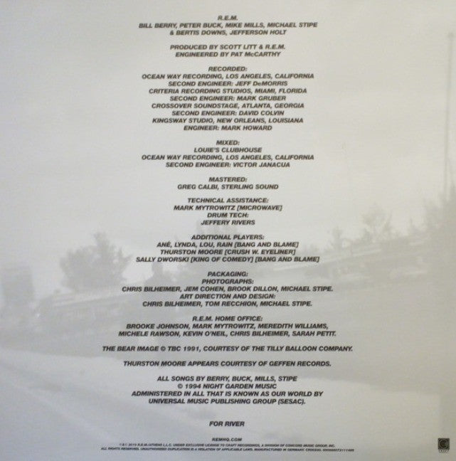 R.E.M  Monster LP Album Vinyl Record 2019 remastered reissue on Craft recordings