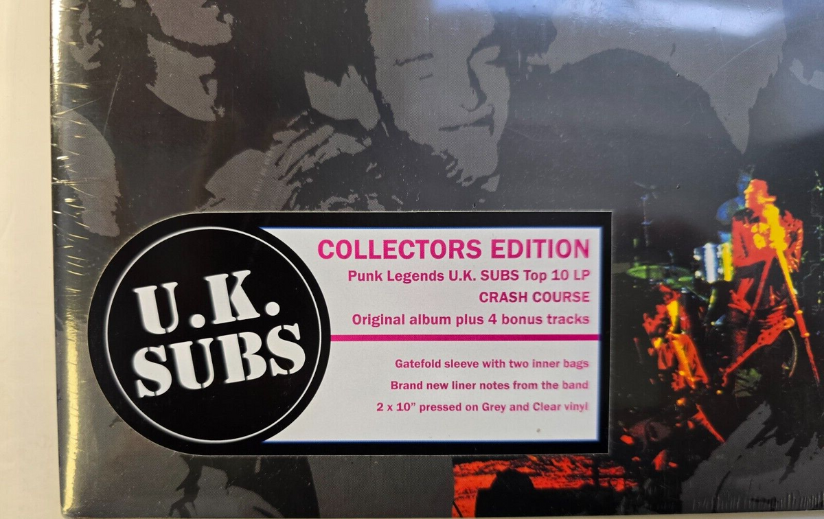 UK Subs Crash Course 2 X 10"vinyl record limited grey & clear punk 2019 on Demon