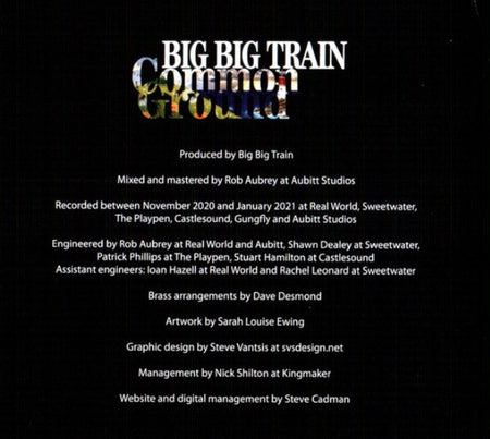 Big Big Train Common Ground CD Album in Digibook on English Electric 2021 prog