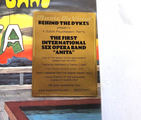 The First International Sex Opera Band – Anita Limited RSD LP Album vinyl record