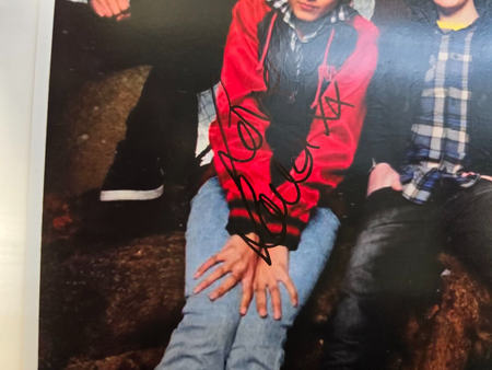 Sonic Boom Six Hand Signed presentation size A4 on glossy print by Band Members