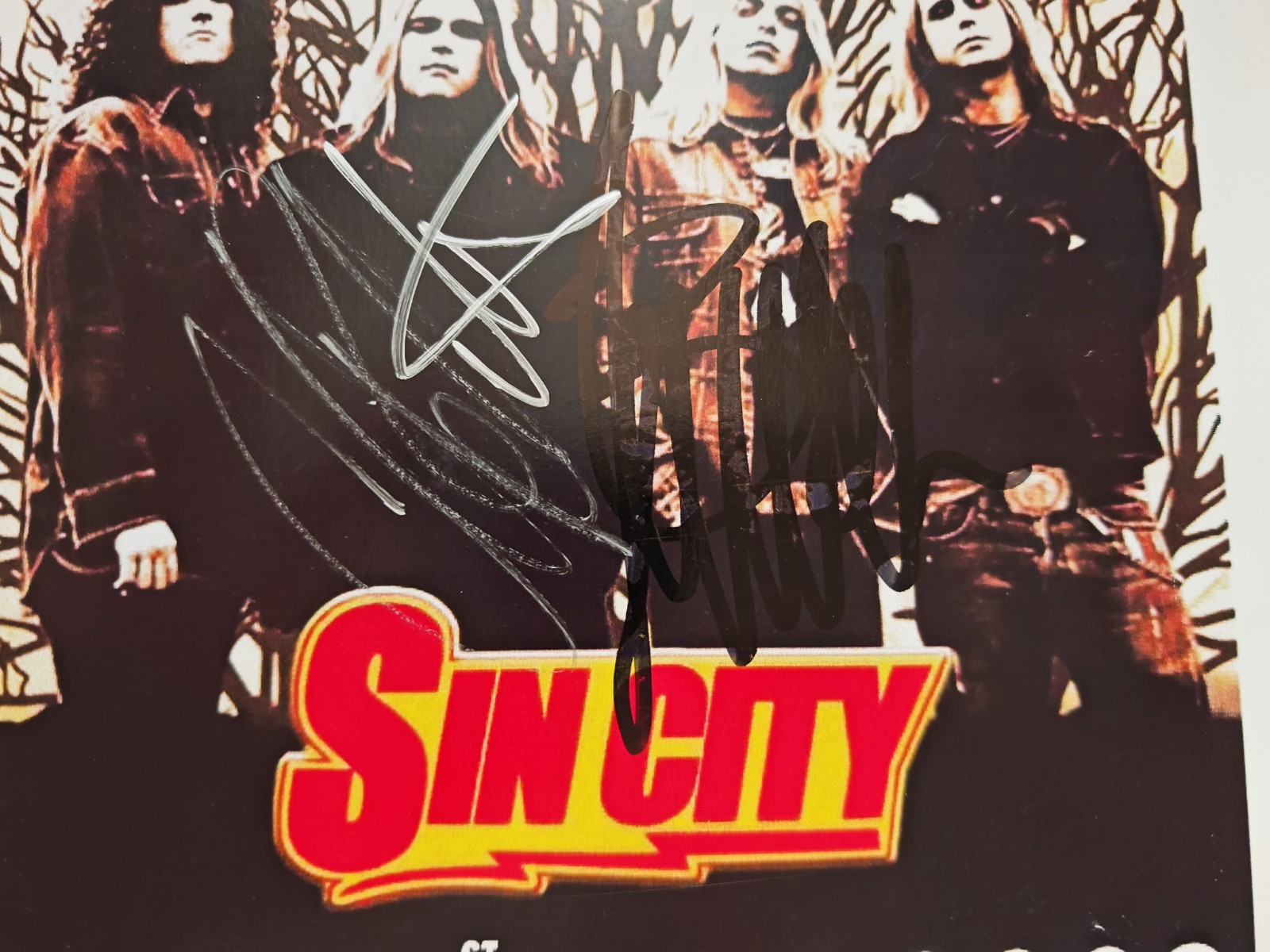 Black Stone Cherry Hand Signed presentation A4 on glossy print by the band