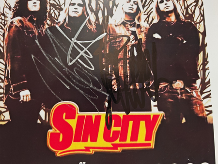 Black Stone Cherry Hand Signed presentation A4 on glossy print by the band