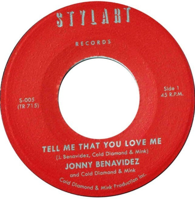 Jonny Benavidez And Cold Diamond & Mink Tell Me That You Love Me 7" record 2020