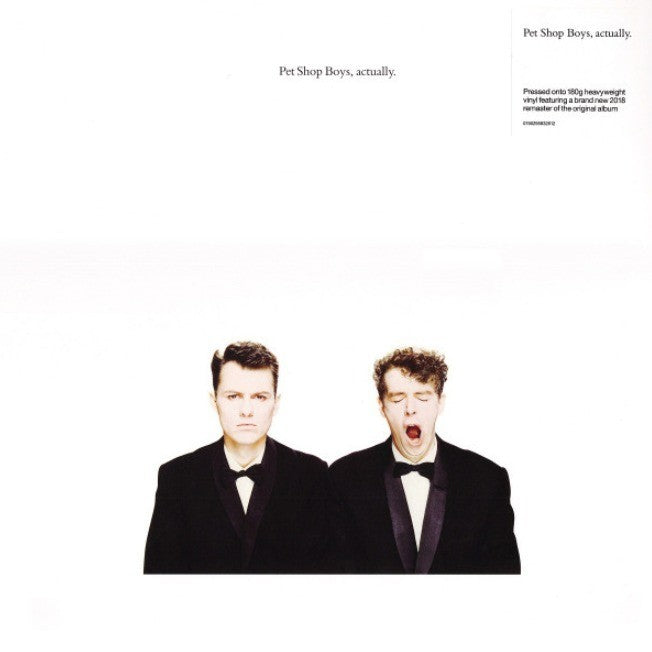 Pet Shop Boys Actually LP Album vinyl record 2018 remastered reissue 180gram