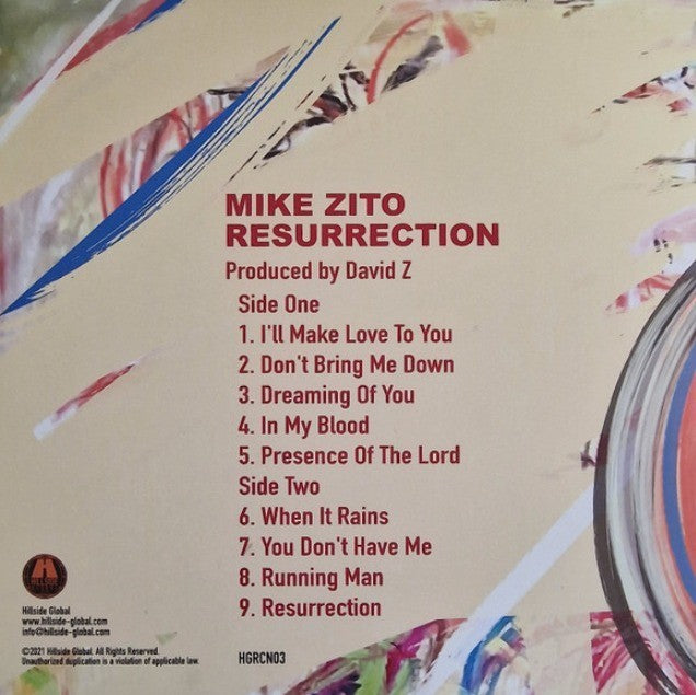 Mike Zito Resurrection LP Album vinyl record 180gram on black wax electric blues