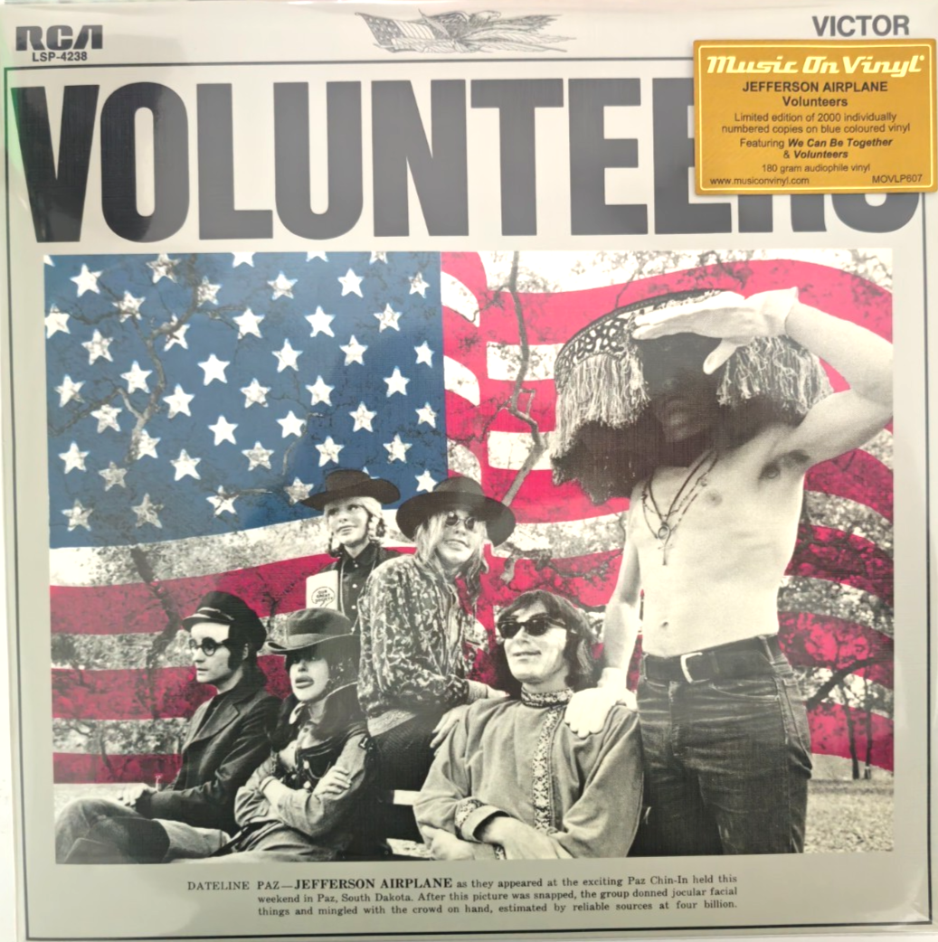Jefferson Airplane Volunteers LP Album vinyl record numbered blue remastered