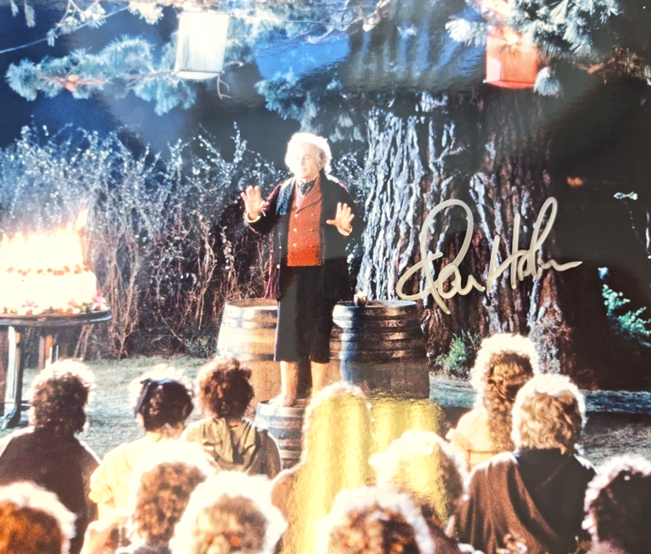 Ian Holme Hand Signed A4 Photo Autograph Memorabilia Lord of the Rings