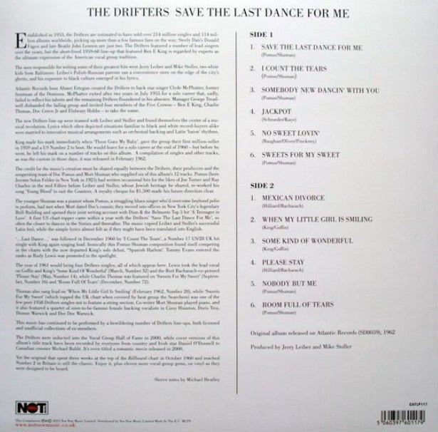 The Drifters Save The Last Dance For Me LP Album vinyl record 180g reissue 2015