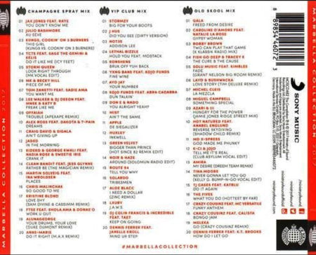Marbella Collection 2017 3 x CD Album Ministry of Sound 2017 boxset House Club