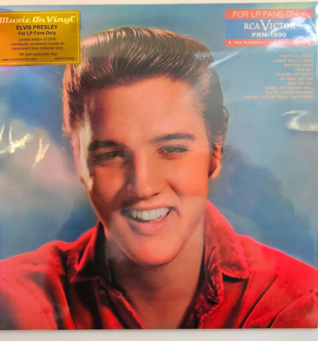 Elvis Presley for fans only  numbered blue LP Album vinyl record 2024