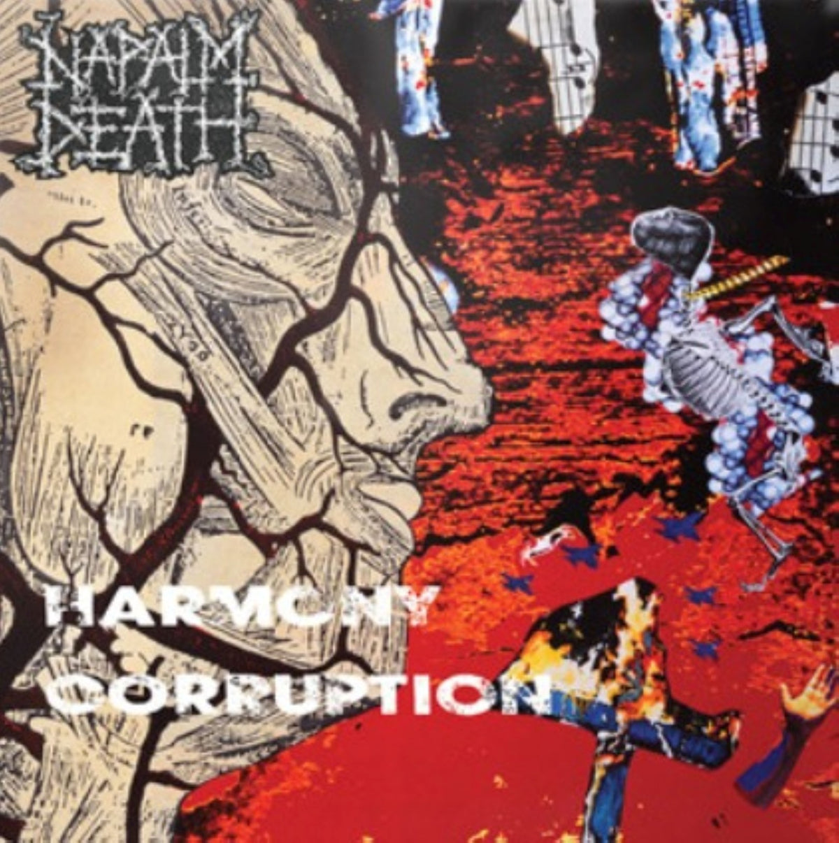 Napalm Death Harmony Corruption LP Album vinyl record limited white 2025 reissue