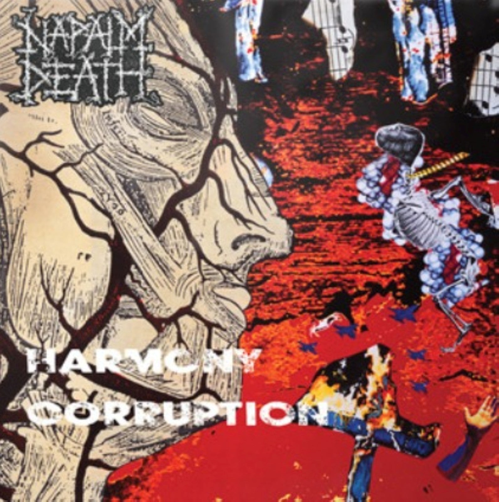 Napalm Death Harmony Corruption LP Album vinyl record limited white 2025 reissue