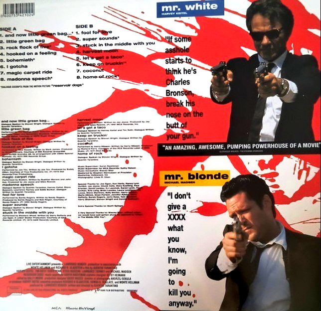 Reservoir Dogs OSTLP Album vinyl record Reissue compilation 2025 Remastered 180g