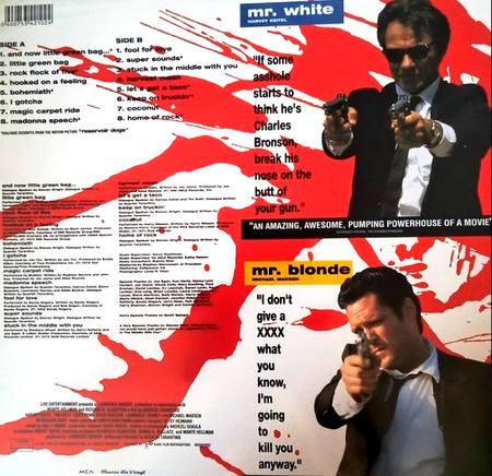 Reservoir Dogs OSTLP Album vinyl record Reissue compilation 2025 Remastered 180g