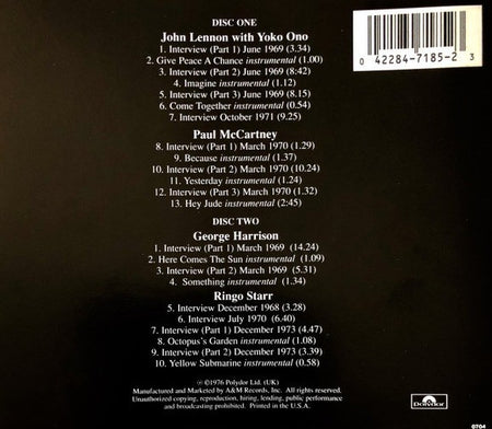 The Beatles / David Wigg – The Beatles Tapes From The David Wigg Interviews CD