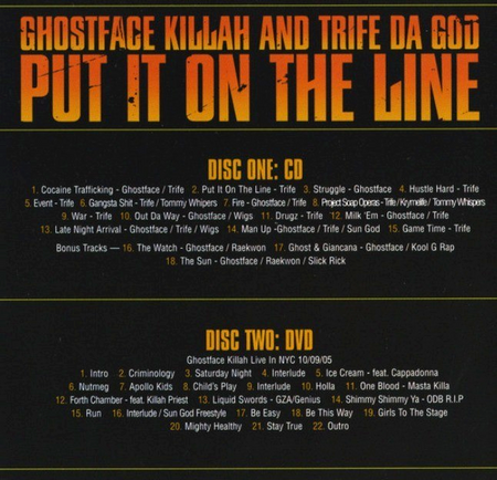 Ghostface Killah and Trife Da God Put It On The Line CD Album with DVD Limited