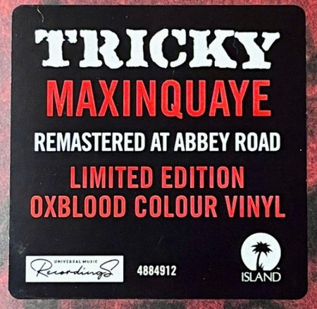 Tricky Maxinquaye LP Album Vinyl record 2023 OX Blood Deluxe Edition remastered