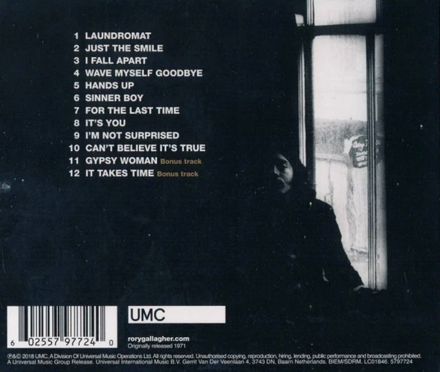Rory Gallagher Rory Gallagher CD Album 2018 Remastered reissue on UMC