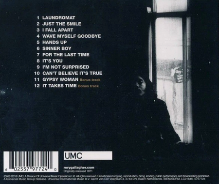 Rory Gallagher Rory Gallagher CD Album 2018 Remastered reissue on UMC