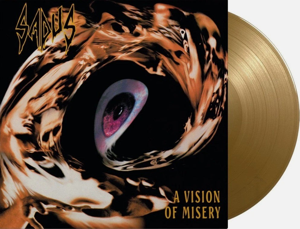 Sadus A Vision Of Misery LP Album vinyl record 2025 Remastered numbered Gold