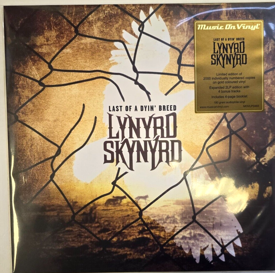 Lynyrd Skynyrd Last Of A Dyin' Breed LP Album vinyl record limited numbered gold