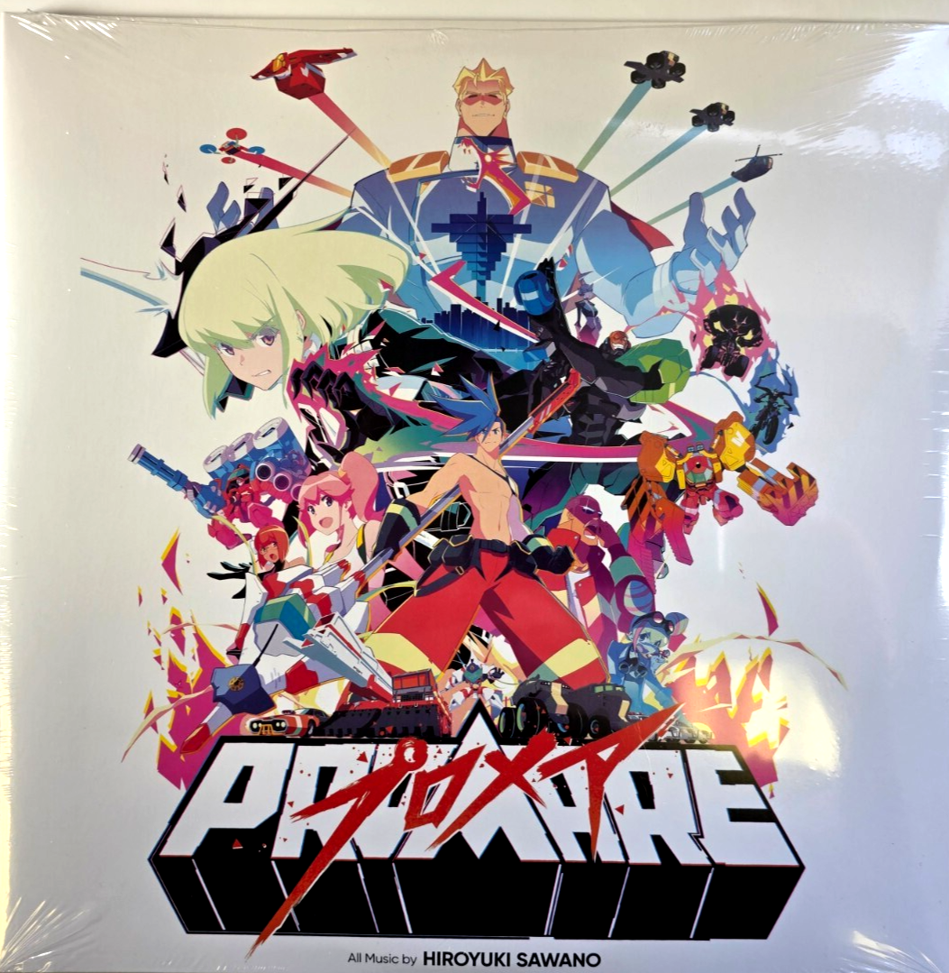 Hiroyuki Sawano – Promare OST LP Album vinyl record limited red white split