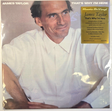 James Taylor That's Why I'm Here LP Album vinyl record limited numbered green
