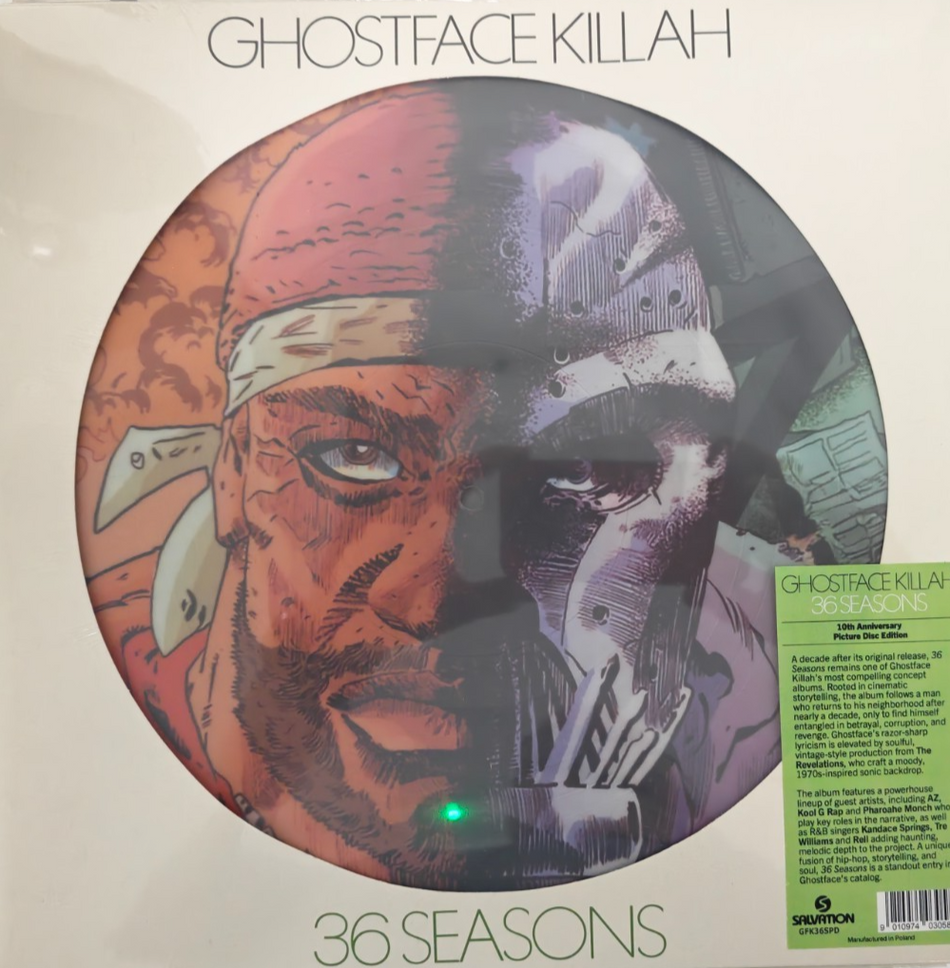 Ghostface 36 Seasons LP Album Vinyl Record Limited numbered picture disc 2025