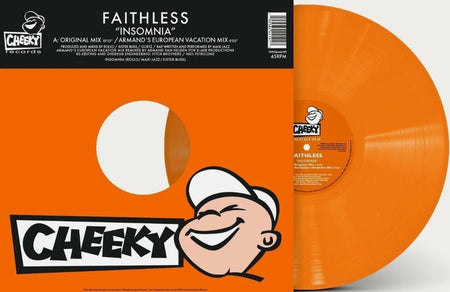 Faithless – Insomnia 12" vinyl record limited orange 2026 reissue on Cheeky