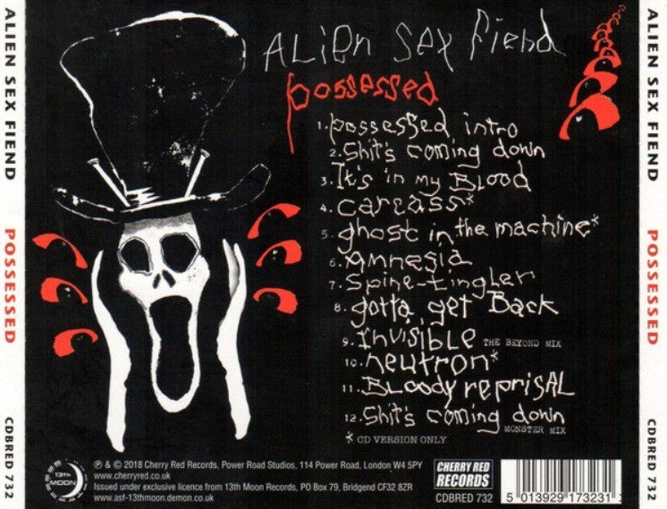 Alien Sex Fiend – Possessed CD Album 2018 rock on Cherry Red in Jewel Case