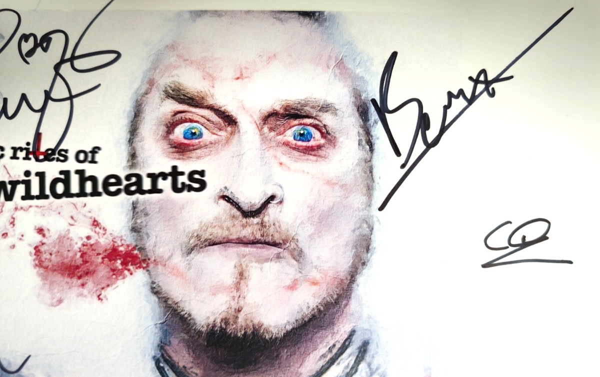 The Wildhearts Hand Signed presentation A4 on glossy print by Band Members