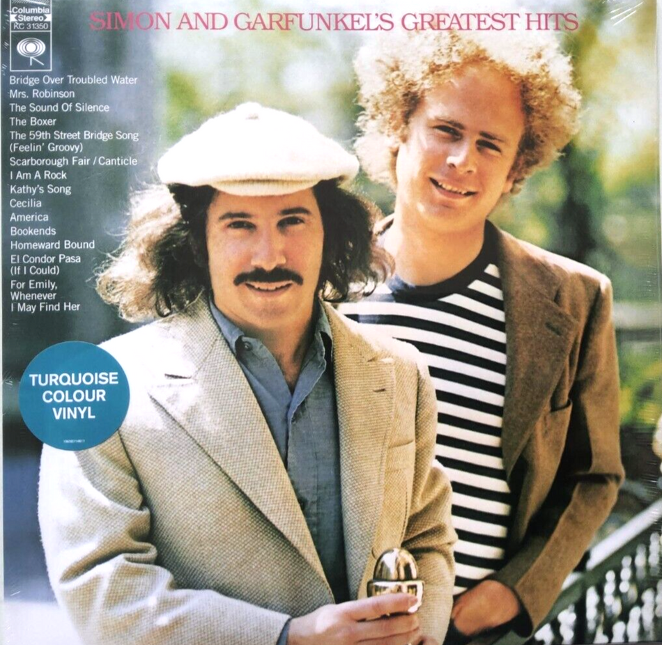 Simon And Garfunkel's Greatest Hits 2022 TURQUOISE LP Album vinyl record MINT