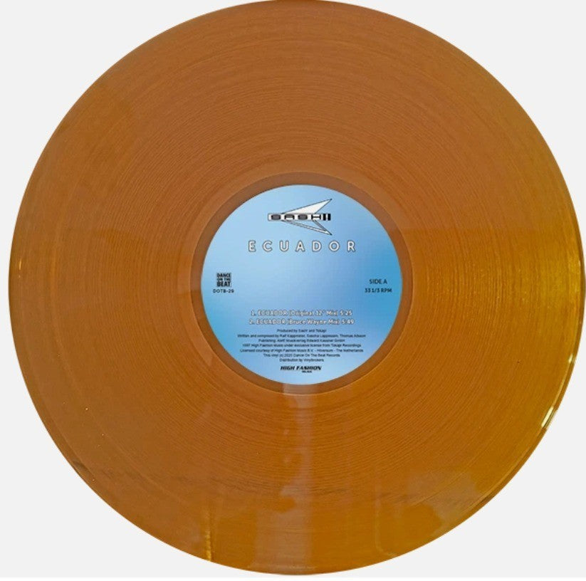 Sash! Feat. Rodriguez Ecuador  12" vinyl limited Orange 2026 reissue
