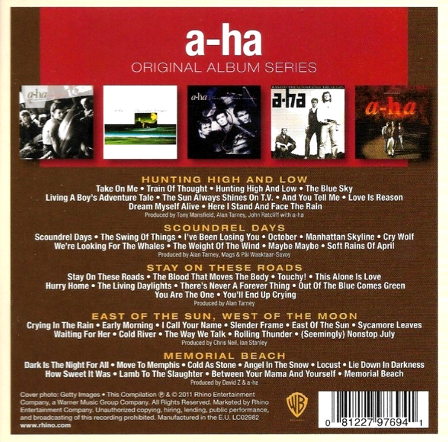 a-ha – Original Album Series CD Boxset 5 Disc Set on Warner 2011