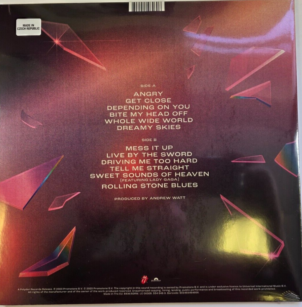 Hackney Diamonds LP album vinyl record limited clear 2023 in Gatefold sleeve