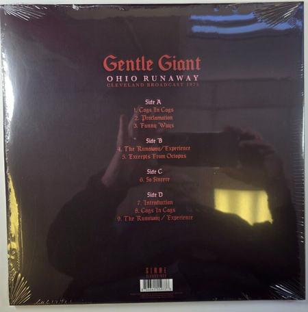 Gentle Giant Ohio Runaway LP Album vinyl record 2 x LP Reissue 2023