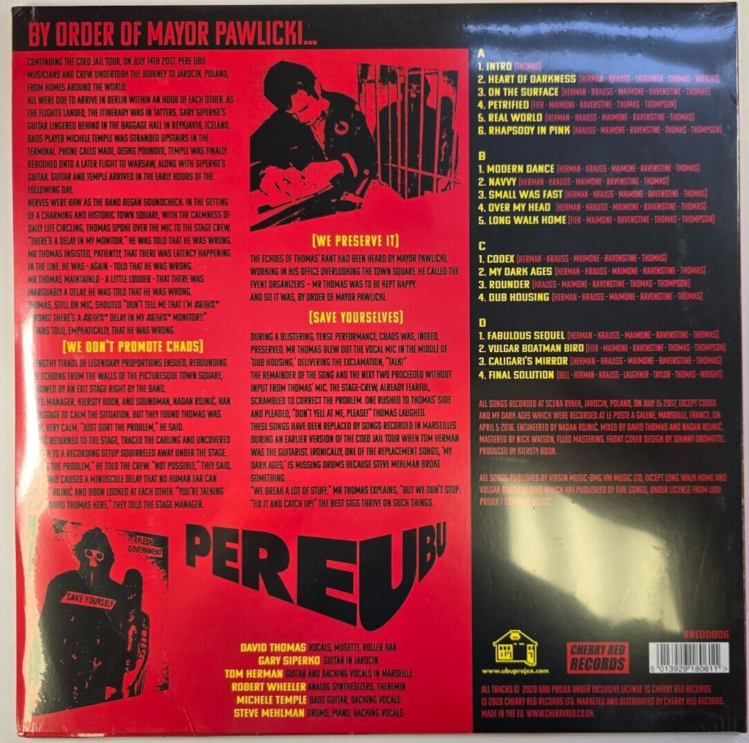 Pere Ubu By Order Of Mayor Pawlicki LP Album vinyl record red and black 2020