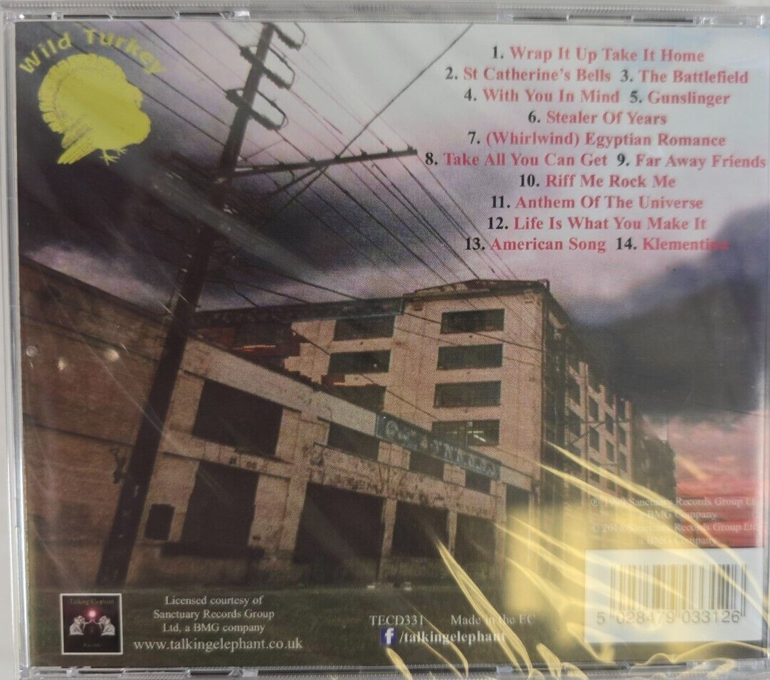 Wild Turkey – Stealer Of Years CD Album 2016  in Jewel Case Remastered reissue