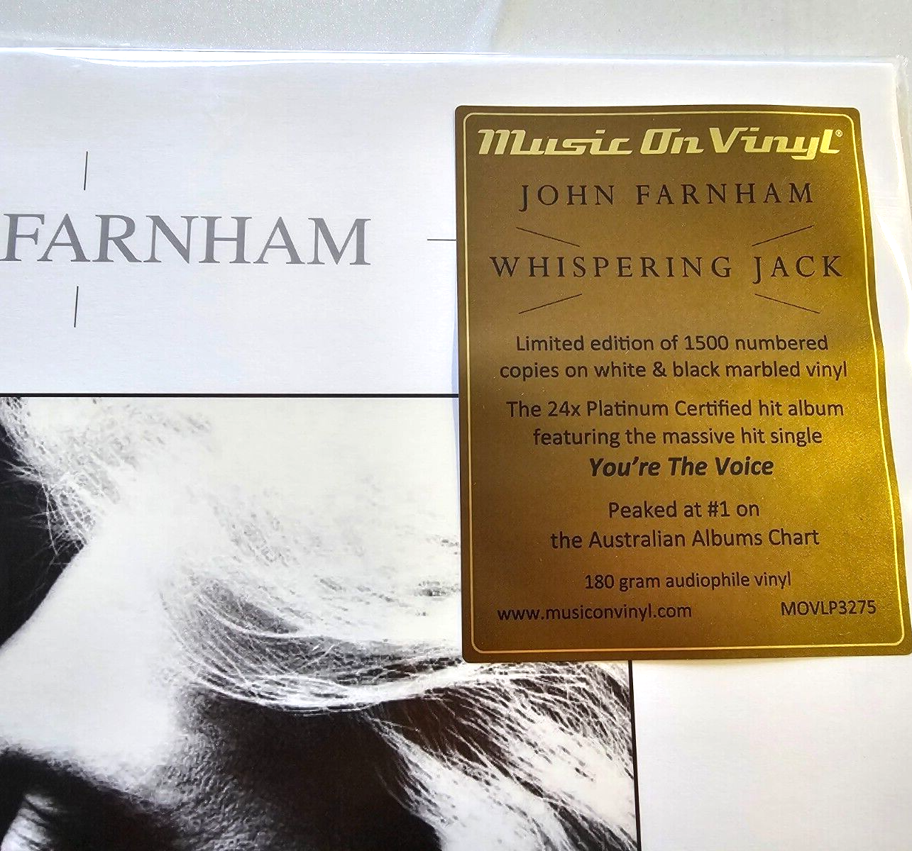 John Farnham Whispering Jack limited numbered marbled LP Album vinyl record NEW
