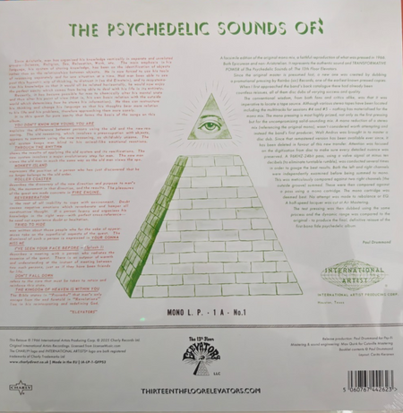 13th Floor Elevators The Psychedelic Sounds Of The 13th Floor Elevators Record