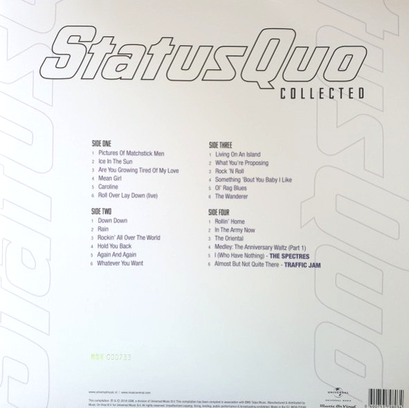 Status Quo Collected LP Album vinyl record 2 x 180g remastered compilation 2019