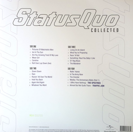 Status Quo Collected LP Album vinyl record 2 x 180g remastered compilation 2019