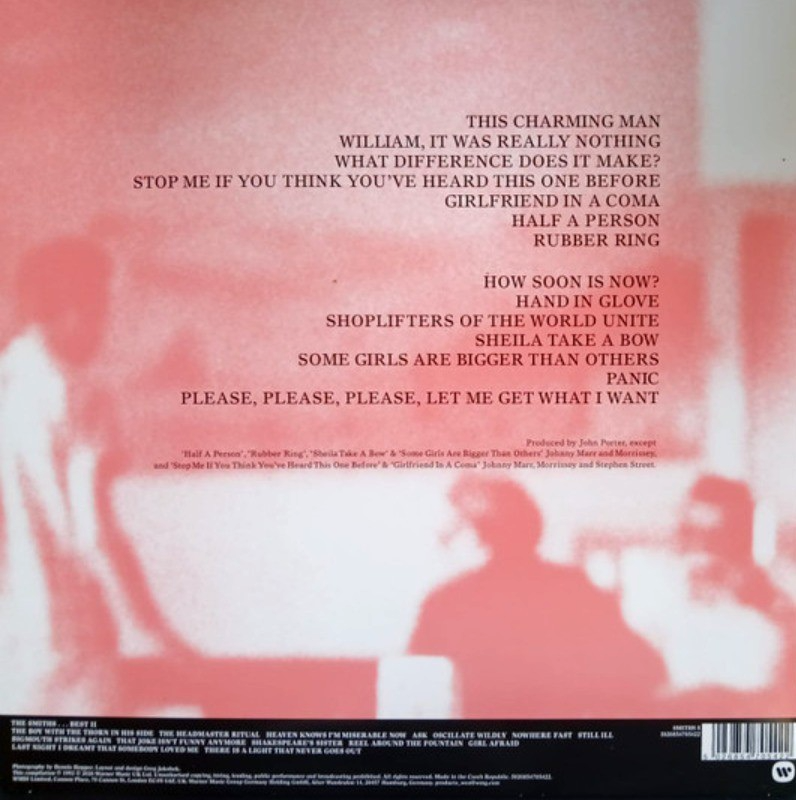 The Smiths Best I LP album vinyl record compilation 2026 on WEA reissue
