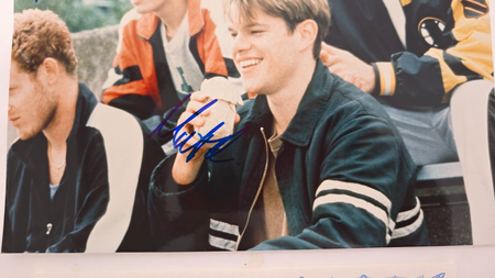 Goodwill Hunting Cast Hand Signed Photo autograph Size A4 with Cert 3 Actors