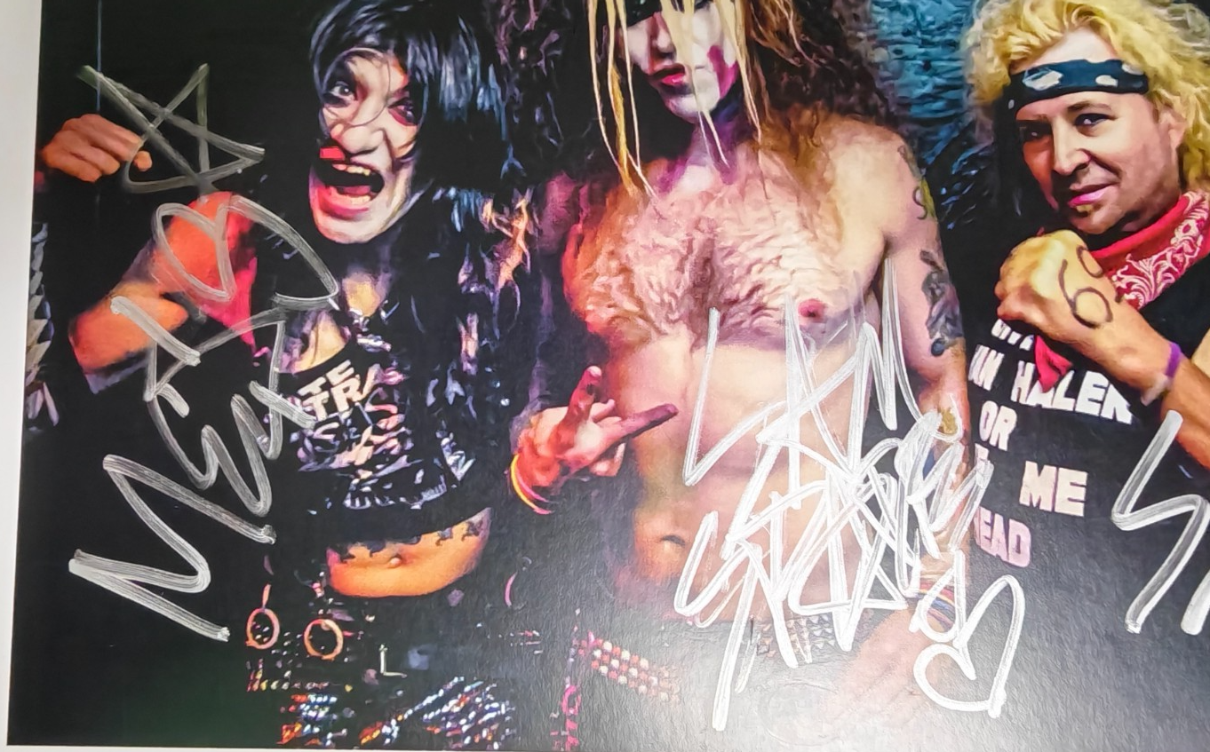 The Midnight Devils Hand Signed presentation A4 on glossy print by Band Members