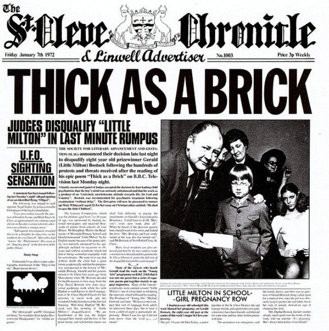 Jethro Tull Thick As A Brick The 2012 Steven Wilson Stereo Remix CD Album 2015