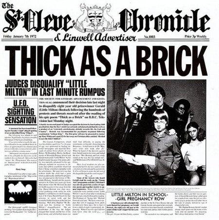 Jethro Tull Thick As A Brick The 2012 Steven Wilson Stereo Remix CD Album 2015