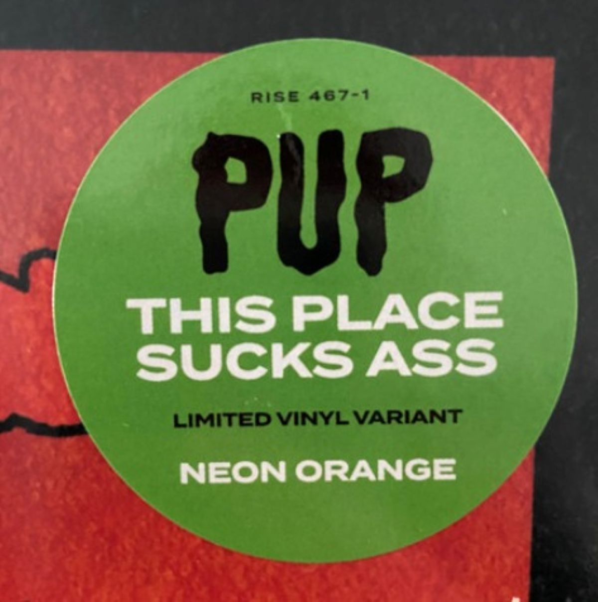 This Place Sucks Ass LP Album Vinyl Record limited Neon Orange Sealed Punk 2021