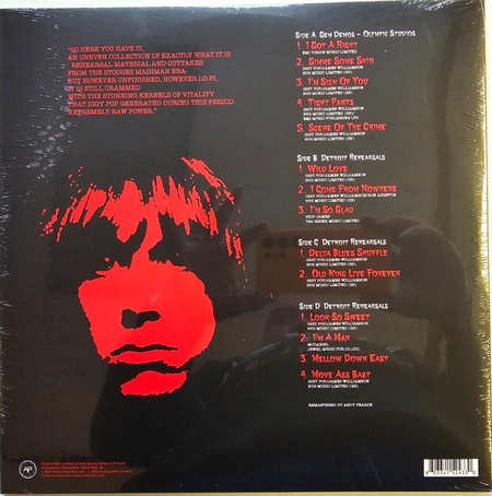Iggy and the Stooges Move Ass Baby limited clear LP Album vinyl record import US